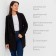 Women's jacket Minaku: classic color black, rr 46-48