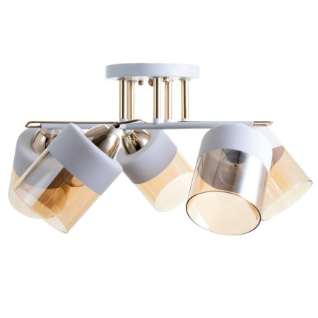 Adelela chandelier 5he27 40W white-gold 52x52x24 cm Bayerlux-3