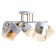 Adelela chandelier 5he27 40W white-gold 52x52x24 cm Bayerlux