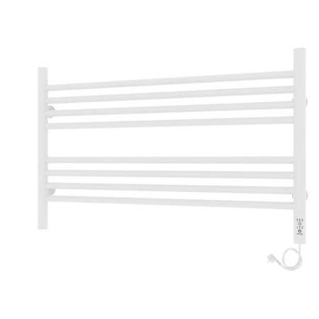 Towel electric heated Laris Olivia ChK8, 800x500 mm, 8 crossbars, right, white-7