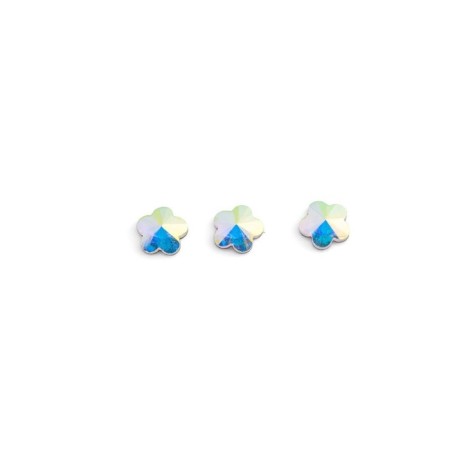 Rhinestones for nail design holographic TNL, flower, 10 pcs