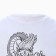 T -shirt male "Dragon", white color/Black print, size 56