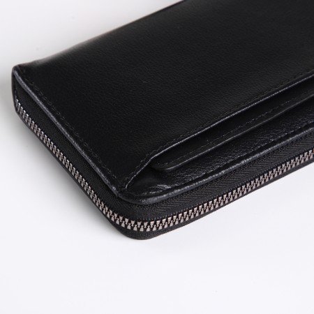 Male purse-clate on a zipper, black color-3