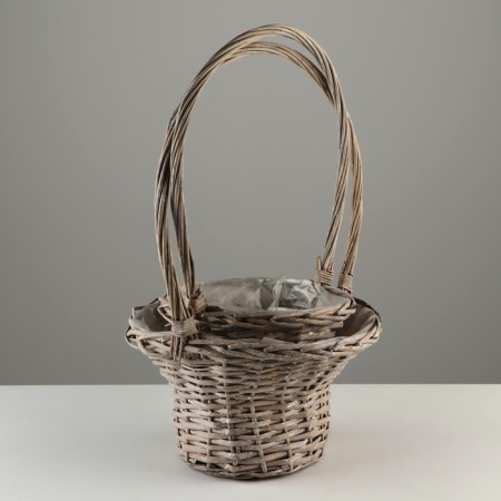 A set of baskets, 30 x 18/49 cm, 24 x 15/45 cm, 2 pcs, gray, willow-1