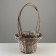 A set of baskets, 30 x 18/49 cm, 24 x 15/45 cm, 2 pcs, gray, willow