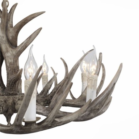 Suspended chandelier ST LUCE. SL154.703.08. Corna. 8x40 watts, E14, 80x80x37 cm, gray color-4