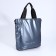 Luggage bag, external pocket, long belt, gray-blue color