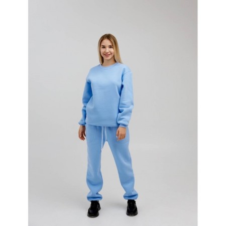 Women's sweel down with comb, size 52, blue color-3