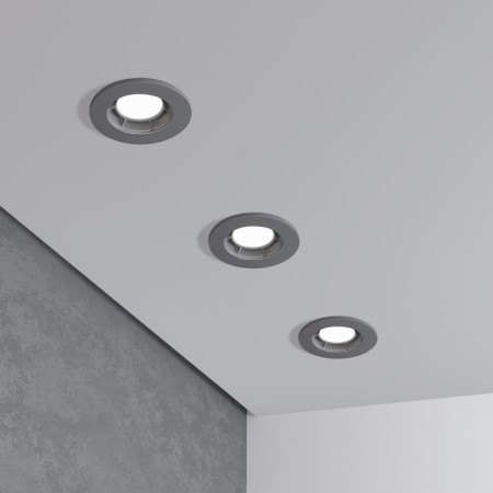 Builtrous lamp Elektrostandard, Asimo, 95x95x52 mm, GU10, graphite color-1