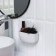 Holder for bathrooms on Velcro of the Dolyan, 16.5 × 6.5 × 17cm, white color