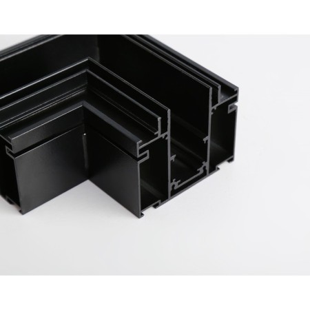 Ambrella connector angular for the Magnetic 48V busbar in the GL3392 BK stretch ceiling, black-2