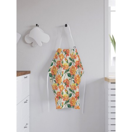 Apron kitchen with a photo print "Flower composition", adjustable, size OS-1