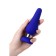 Anal plug Classic, silicone, blue color, 13 cm, d = 4.6 cm