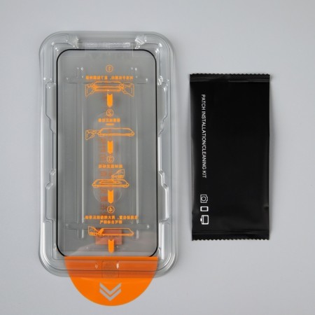 Protective glass for the iPhone 14 Pro Max, with a frame for installation, full glue, 9h, 0.33 mm-2