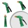 Rubber olive ripe hose, 12 mm (1/2 "), 10 m, in a textile braid, with a watering gun, color mix, Greengo