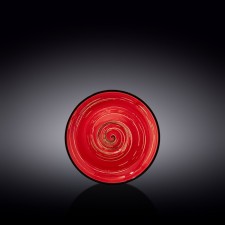 Saucer Wilmax England Spiral, D = 14 cm, red color