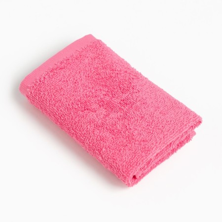 Tainted towel "Ethel" 30x30 cm, pink color, 100% cotton, 340 g/m2