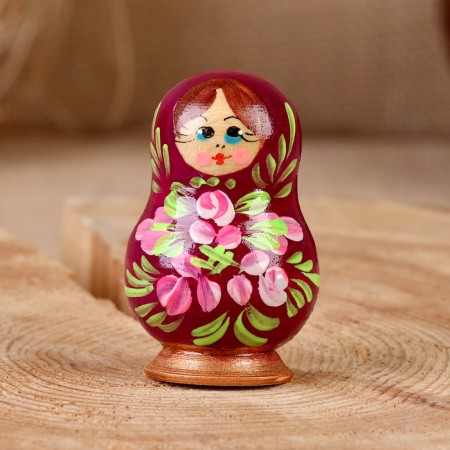 Magnet "Matryoshka", 6x4 cm, manual painting, mix