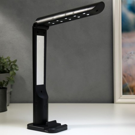 Table sensory lamp 1522/1BK 10XLED 5W AKB USB 3 Black mode 6.5x9x25.5 cm Risalux 5378668-1