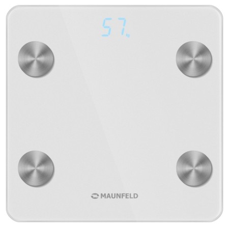 Floor Libra Maunfeld MBS-183BF02, electronic, up to 180 kg, 3HAAA (not in set), white-1