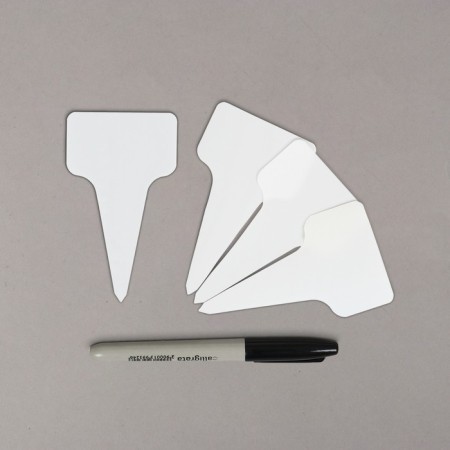 Garden signs for marking, 10 cm, with a marker, set of 25 pcs., Plastic, mix