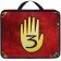 Plastic folder with A4 handles, on a zipper, 75x330x260 mm, gravity folz