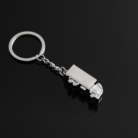 Cartage keychain, "truck", chrome-3
