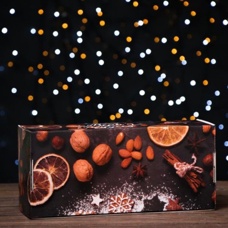 The box is self -assembly, with the window, "New Year's miracles", 16 x 35 x 12 cm, 1 pc.-2