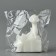 New Year 2025! Interior candle “New Year's collection: a snake with a gift”, white 77 x 61 x 35