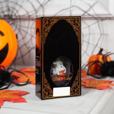 LED figure "Ghost Lantern" 7 × 12.5 × 4 cm, plastic, batteries AG13x3, glow warm white-4