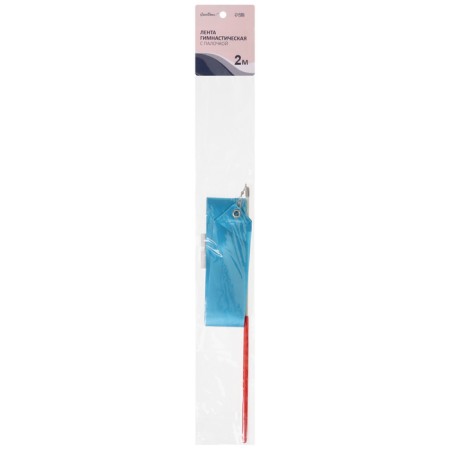 Ribbon for rhythmic gymnastics with a stick Grace Dance, 2 m, blue color-4
