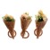 Ring for napkins "Bouquet", beige color