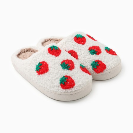 Women's slippers, size 36-37, white color