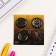 Icons sunset set 3 pcs d = 25 mm "sun" 7x7 cm