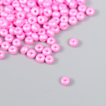 Glass beads 6/0 "warm pink" 15 g