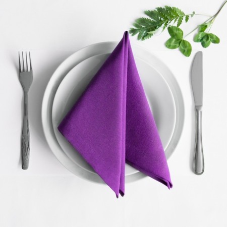 Set of napkins "Billy", size 38 x 38 cm - 4 pcs, purple