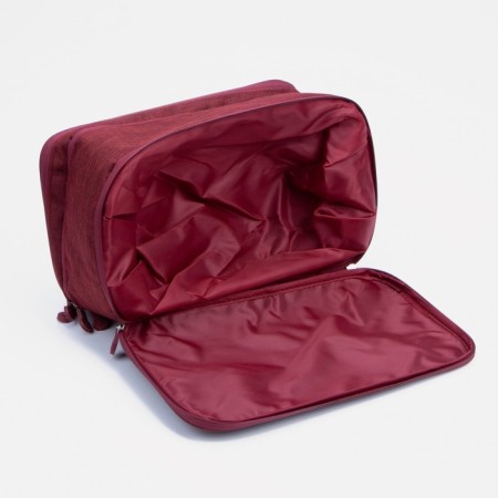 Cosmetic bag, 3 parts on lightning, red color-4