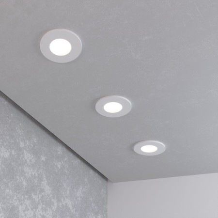 Smart moisture -proof lamp Elektrostandard, Flickr, 84x84x27 mm, GU10, white matte color-2
