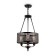 Cel and chandelier FR4166-PL-03C-BL CONTE, 360x360x1630 mm, E27, 3x60W, brown color