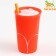 Brying toy "ice cream in a glass" for dogs, 13 x 7 cm, red
