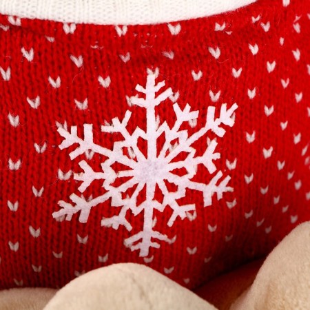 Soft toy "Bonya", in a red sweater-5
