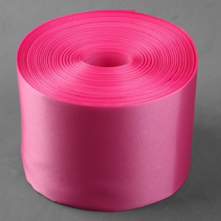 Satin tape, 100 mm × 100 ± 5 m, pink color-1