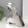 Souvenir Ceramics "Bending Horse" silver 5x20.5x20.5 cm