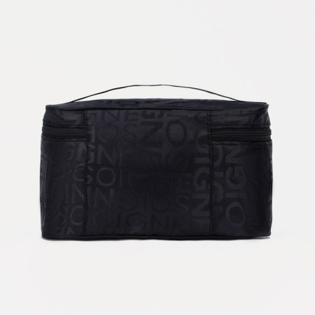Cosmetic bag with lightning, black color-1