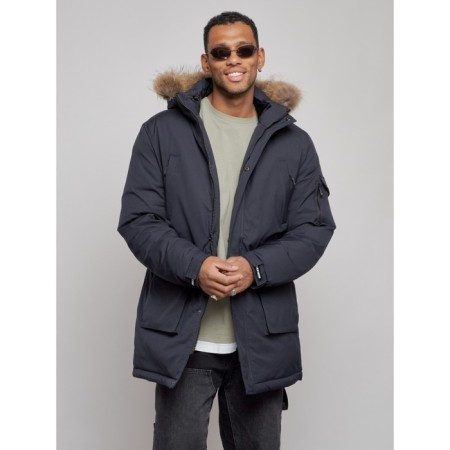 Lengered male winter, size 56, dark blue color-7