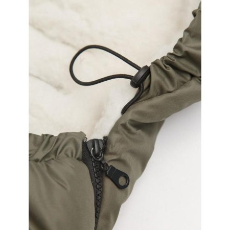 Winter Fur Fur Snowy Baby, size 85 cm, khaki color-5