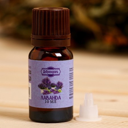 Lavenda essential oil, a bottle-boiler, annotation, 10 ml, "Dobroparov"-2