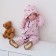 Комбинезон с капюшоном Крошка, Я "Сердечки", рост 74-80 см, розовый