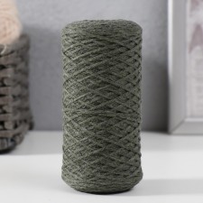 Шнур для вязания без сердечника 70% хлопок, 30% полиэстер 1мм 200м/65±10гр (32-хаки)