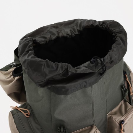 Tourist backpack on puff, Taif, 70 l, 4 outer pockets, olive color-7